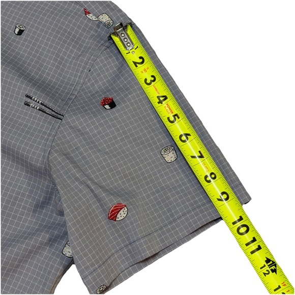 Tori Richard Men's Short Sleeve Aloha Shirt All Over Sushi Omakase Gray Sz XL - Picture 4 of 7
